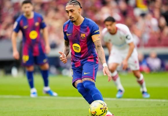 v站-拉菲尼亚单场西甲比赛前21分钟打进两粒点球,为21世纪第一人